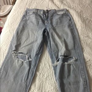 NWT American Eagle Relaxed Distressed Mom Jeans